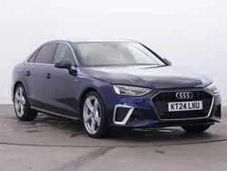 Blue Used 2024 Audi A4 S-Line Sedan | £27,495 (Fair price)