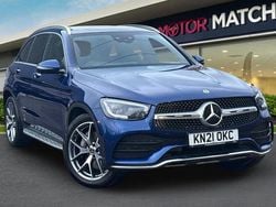 Blue Used 2021 Mercedes GLC300 AMG Line Premium SUV | £32,400 (Fair price)