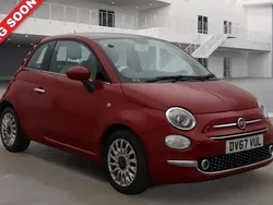 Red Used 2017 Fiat 500 Lounge Hatchback | £10,300 (Fair price)