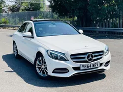 White Used 2014 Mercedes C200 Premium Sedan | £11,995 (A bit pricey)