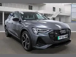 Grey Used 2022 Audi e-tron Black Edition SUV | £27,900 (A bit pricey)