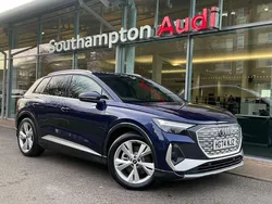 Blue Used 2024 Audi Q4 e-tron S-Line SUV | £36,890 (Fair price)