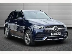 Blue Used 2020 Mercedes GLE300 AMG Line Premium SUV | £38,695 (Fair price)