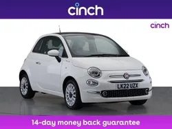 White Used 2022 Fiat 500 Dolcevita Hatchback | £10,499 (Fair price)