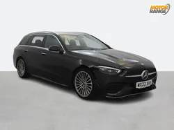 Black Used 2022 Mercedes C200 AMG Line Premium Estate | £24,595 (Fair price)