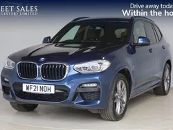 Blue Used 2021 BMW X3 M Sport SUV | £23,999 (Fair price)