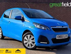 Blue Used 2016 Peugeot 108 Active Hatchback | £4,995 (Fair price)