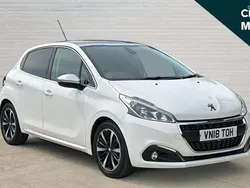 White Used 2018 Peugeot 208 Allure Premium Hatchback | £7,990 (Fair price)