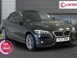 Black Used 2017 BMW 220 Sport Line Cabriolet | £11,989 (Fair price)