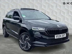 Black magic pearl effect Used 2024 Skoda Karoq SportLine SUV | £26,850 (Fair price)