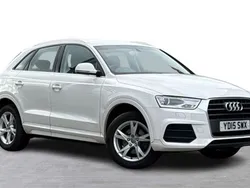 White Used 2015 Audi Q3 Design SUV | £7,490 (Fair price)