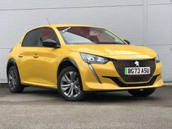 Yellow Used 2024 Peugeot e-208 Allure+ Hatchback | £14,495 (Good price)