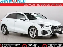 White Used 2021 Audi A3 Sportback S-Line Hatchback | £20,388 (Expensive)