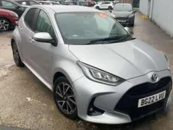Silver metallic Used 2022 Toyota Yaris Hybrid Design Hatchback | £13,310 (Fair price)