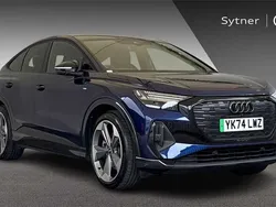Blue Used 2024 Audi Q4 Sportback e-tron Black Edition SUV | £38,500