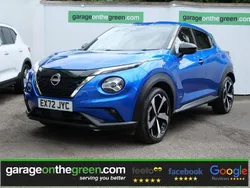 Magnetic blue Used 2022 Nissan Juke Tekna SUV | £19,495 (Fair price)