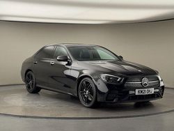 Obsidian black Used 2021 Mercedes E220 AMG line Sedan | £27,600