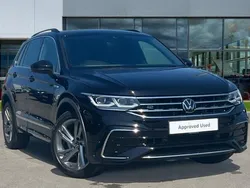 Deep black pearl Used 2024 VW Tiguan R-line Edition SUV | £30,842 (Fair price)