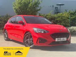 Red Used 2019 Ford Focus ST-Line Hatchback | £9,700 (Fair price)
