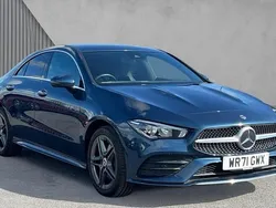 Blue Used 2022 Mercedes CLA250e AMG Line Premium Sedan | £25,356 (Fair price)