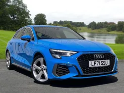 Blue Used 2022 Audi A3 S-Line Hatchback | £19,854 (Fair price)