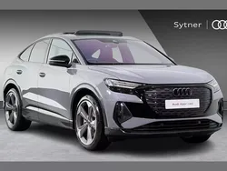 Grey New 2025 Audi Q4 Sportback e-tron Black Edition SUV | £62,000 (A bit pricey)