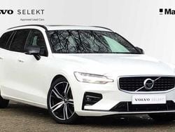 White Used 2019 Volvo V60 R-Design Pro Estate | £19,786 (Fair price)