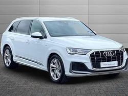 White Used 2022 Audi Q7 S-Line SUV | £39,450 (Good price)