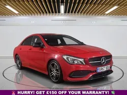 Red Used 2017 Mercedes CLA220 AMG line Sedan | £14,149 (Fair price)
