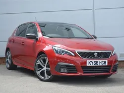 Ultimate red Used 2018 Peugeot 308 GT-line Hatchback | £10,995 (A bit pricey)