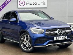 Blue Used 2021 Mercedes GLC300 AMG line Coupe | £33,990 (A bit pricey)
