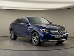 Brilliant blue Used 2019 Mercedes GLC250 AMG line Coupe | £24,450 (Fair price)