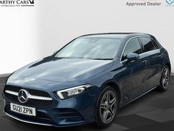 Blue Used 2021 Mercedes A250 AMG line Hatchback | £15,495 (Fair price)