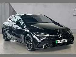 Black New 2025 Mercedes EQE350 AMG line Sedan | £59,890