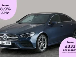 Blue Used 2022 Mercedes CLA250e AMG line Sedan | £23,416 (Fair price)