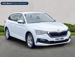 White Used 2021 Skoda Scala SE Hatchback | £11,215 (Fair price)
