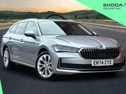 Pebble silver metallic Used 2025 Skoda Superb SE L Estate | £31,400 (Expensive)