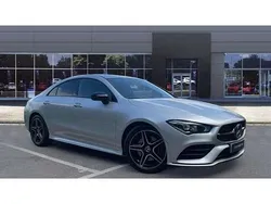 Silver Used 2023 Mercedes CLA220 AMG Line Premium Sedan | £27,639 (Fair price)