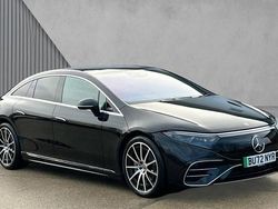 Obsidian black metallic Used 2022 Mercedes EQS450+ AMG Line Premium Sedan | £43,780 (Fair price)