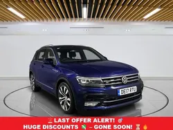 Blue Used 2017 VW Tiguan R-line SUV | £17,199 (Fair price)