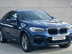 Blue Used 2019 BMW X4 M Sport SUV | £27,395 (Fair price)