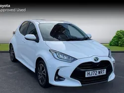 White Used 2022 Toyota Yaris Hybrid Design Hatchback | £16,790 (Good price)