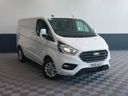 White Used 2021 Ford Transit Custom Limited Van | £16,998 (Fair price)
