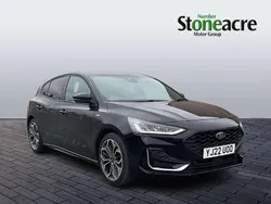 Black Used 2022 Ford Focus ST-Line Hatchback | £17,695 (A bit pricey)