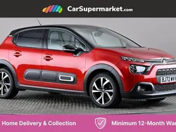 Red Used 2022 Citroën C3 PureTech Hatchback | £9,697 (Fair price)