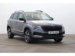 Graphite grey metallic Used 2024 Skoda Karoq SportLine SUV | £27,990 (Fair price)