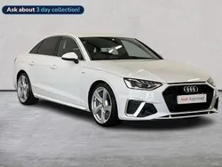 White Used 2020 Audi A4 S-Line Sedan | £21,176 (Fair price)