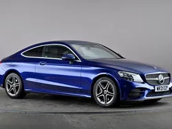 Blue Used 2021 Mercedes C300e AMG line Coupe | £22,598 (Good price)