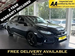 Black Used 2021 Honda Civic Sport Hatchback | £17,895 (Fair price)