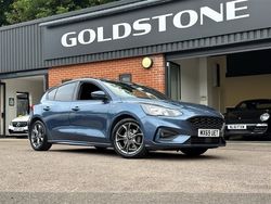 Blue Used 2019 Ford Focus ST-Line Hatchback | £11,495 (Fair price)